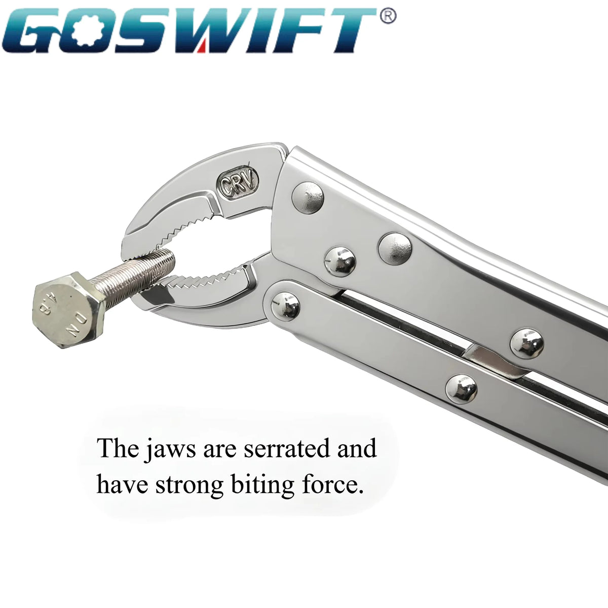 12" Extra-Long Locking Pliers – 45° Offset Long Reach Vise Grip Clamp