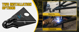 14,000 lb A-Frame Trailer Coupler – 2-5/16" Hitch Ball, Heavy-Duty Steel