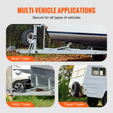 Heavy-Duty Trailer Spare Tire Carrier Mount | Fits 4-Lug & 5-Lug Wheels | 160 lb Capacity