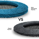 4-1/2" Zirconia Flap Disc for Angle Grinder – 40/60/80/120 Grit Metal Grinding & Finishing Wheel