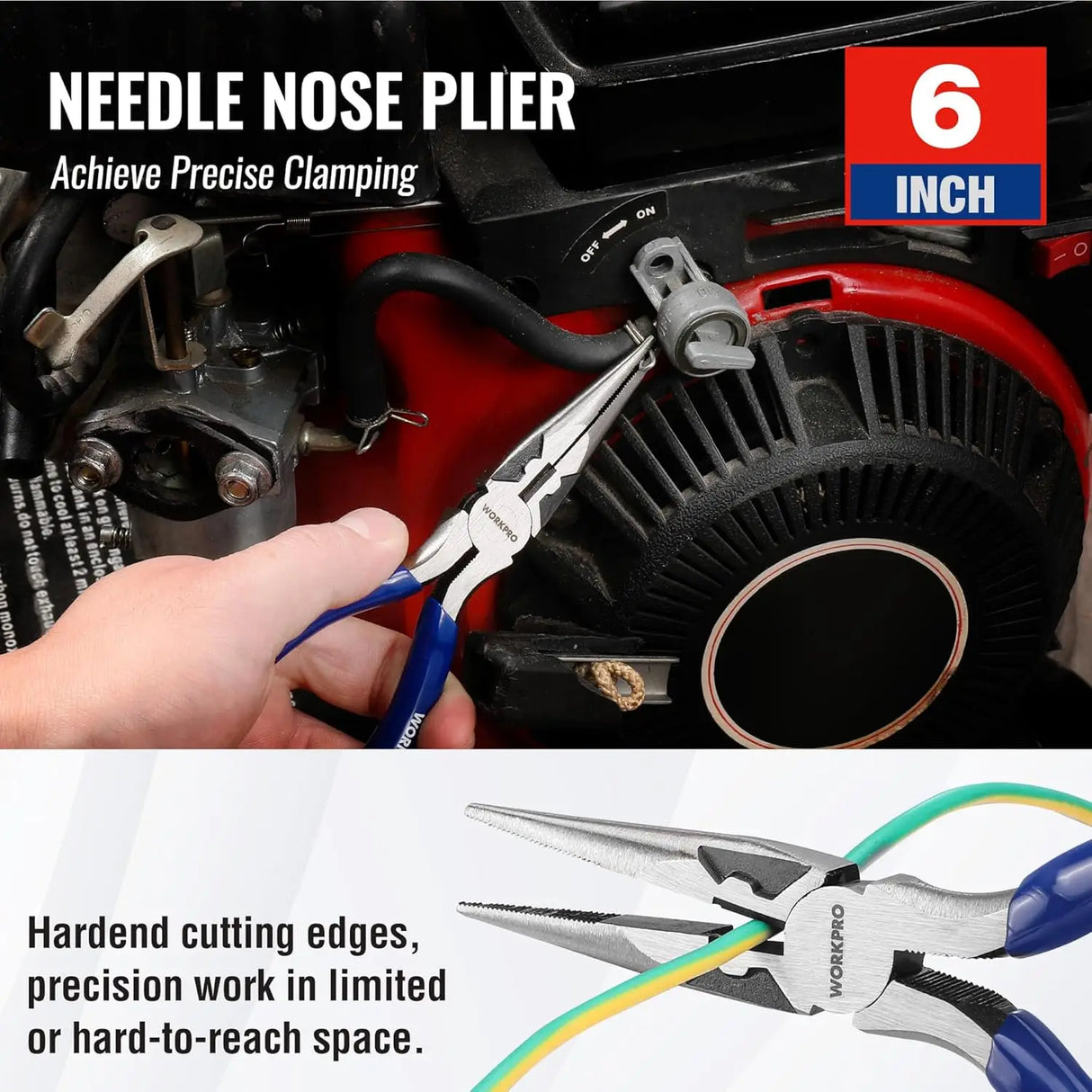 4-Piece Professional Pliers Set – Needle Nose, Slip Joint, Diagonal Cutters & Groove Joint Pliers
