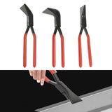 3-Piece Sheet Metal Seamer Pliers Set – Straight, 45° & 90° Bending Pliers