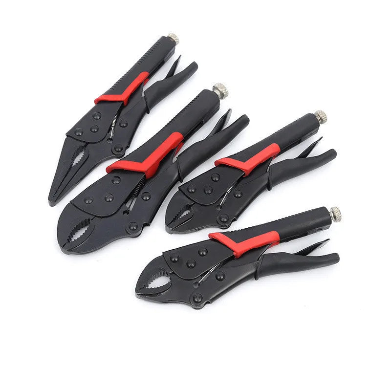 4-Piece Heavy-Duty Locking Pliers Set – 6", 7", 9" & 10" Vise Grip Clamp Set