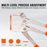 8-Piece Professional Pliers Set with Storage Roll | Groove Joint, Lineman's, Long Nose & Adjustable Wrenches