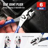 4-Piece Professional Pliers Set – Needle Nose, Slip Joint, Diagonal Cutters & Groove Joint Pliers