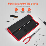 5-Piece Long Reach Precision Pliers Set – Needle Nose, Bent Nose & Cutting Pliers