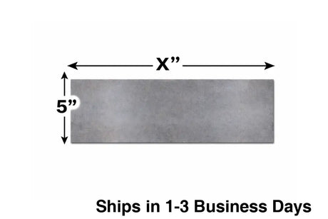 A36 Steel Plate 1/4’’ thick x 5’’ wide--Select Length - Rectangle Plate