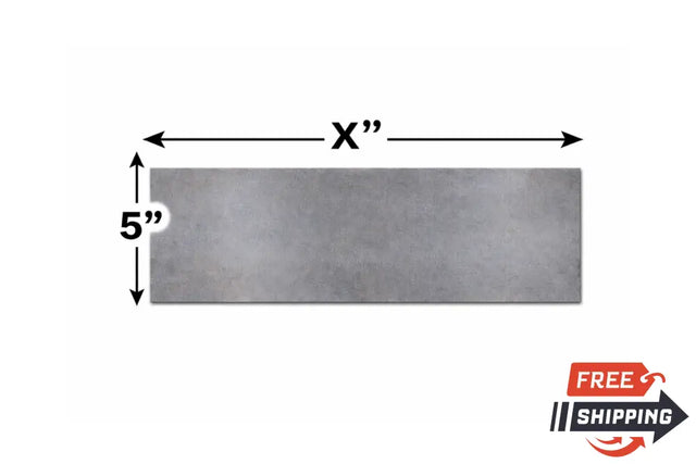 A36 Steel Plate 1/4’’ thick x 5’’ wide--Select Length - Rectangle Plate