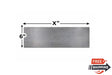 A36 steel plate, 1/4" thick x 6" wide, precision cut for structural applications.