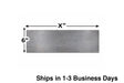 A36 steel plate, 1/4" thick x 6" wide, precision cut for structural applications.