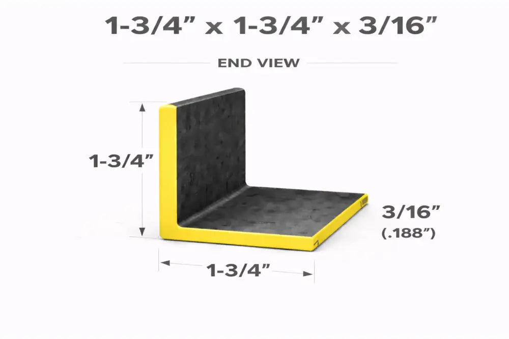 Angle Iron - 1-3/4’’ x 1-3/4’’ x 3/16’’(0.188’’) - Select Length - 1-3/4 x 1-3/4