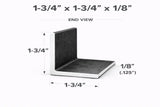 Angle Iron - 1-3/4’’ x 1-3/4’’ x 1/8’’(0.120’’) - Select Length - 1-3/4 x 1-3/4