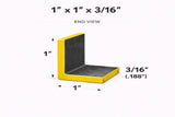 Angle Iron - 1’’ x 1’’ x 3/16’’(0.188’’) - Select Length - 1 x 1