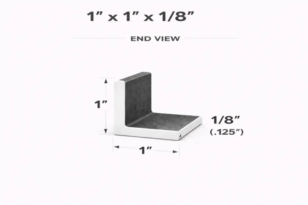 Angle Iron - 1’’ x 1’’ x 1/8’’(0.120’’) - Select Length - 1 x 1