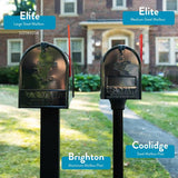 Architectural Elite Steel Mailbox – Black Powder Coat Finish