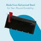 Architectural Elite Steel Mailbox – Black Powder Coat Finish