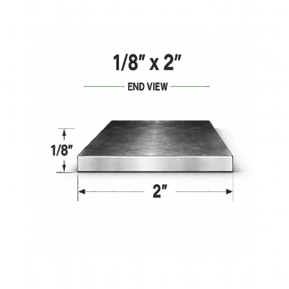 Flat Bar-1/8’’ x 2’’ Wide Steel Bar-Select Length - 2’’ wide