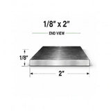 Flat Bar-1/8’’ x 2’’ Wide Steel Bar-Select Length - 2’’ wide