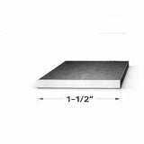 End view of Flat Bar-1/8" x 1-1/2" showing dimensions and profile.