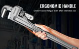Aluminum Straight Pipe Wrench | Heavy-Duty Adjustable Plumbing Wrench