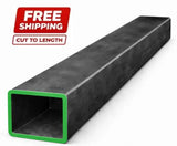 Square steel tubing-16ga (0.065") wall steel tubing with green ends, manufactured from A500 Grade B steel.