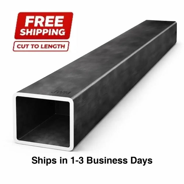 Square tubing -11ga (0.120") wall steel tubing in a long, rectangular shape.