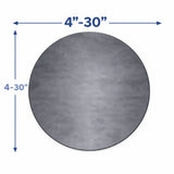 Steel Plate Circle available in various sizes from 4" to 30".
