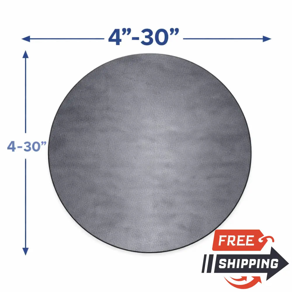 Steel Plate Circle available in various sizes from 4" to 30".