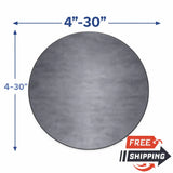 Steel Plate Circle available in various sizes from 4" to 30".