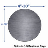 Steel Plate Circle available in various sizes from 4" to 30".