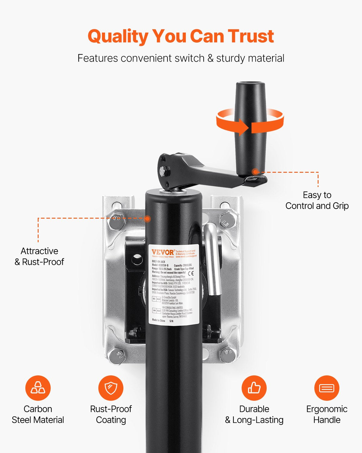 Horse Trailer Jack – Strong, Safe & Heavy-Duty