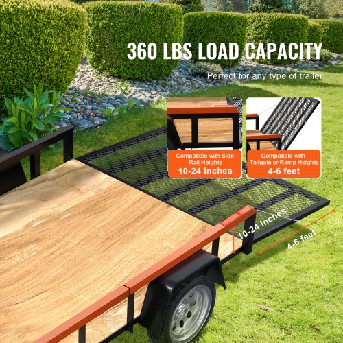 TrailTailgate er Lift Assist, Max 180 lbs Load Capacity, Compatible with Open Utility Trailer Tailgate and Ramp, with 10 to 24 Inches Heights Side Rail and 4 to 6 Feet Height Tail Gate or Ramp | US