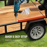 TrailTailgate er Lift Assist, Max 180 lbs Load Capacity, Compatible with Open Utility Trailer Tailgate and Ramp, with 10 to 24 Inches Heights Side Rail and 4 to 6 Feet Height Tail Gate or Ramp | US
