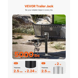 5000 lb Trailer Jack – Weld-On Swivel, 15-Inch Travel