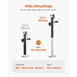 5000 lb Trailer Jack – Weld-On Swivel, 15-Inch Travel