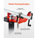 Bench Chain Pipe Vise – 1/8"-5" Capacity, 26" Chain