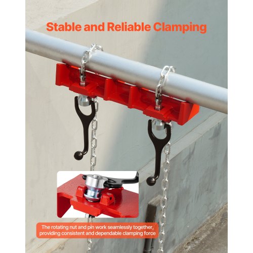 Straight Pipe Welding Vise – 1/2" to 8" Clamp