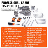 XL3263 Mechanics Tool Set SAE and Metric with Storage Case