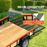 2-Sided Trailer Tailgate Lift Assist, 360 lbs Load Capacity, Compatible with Open Utility Trailer Tailgate and Ramp, with 10 to 24 Inch Heights Side Rail and 4 to 6 Feet Height Tail Gate or Ramp | US