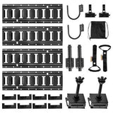 E-Track Rails – 4 Pack, 1.3 ft, Hooks, Tie-Down Kit