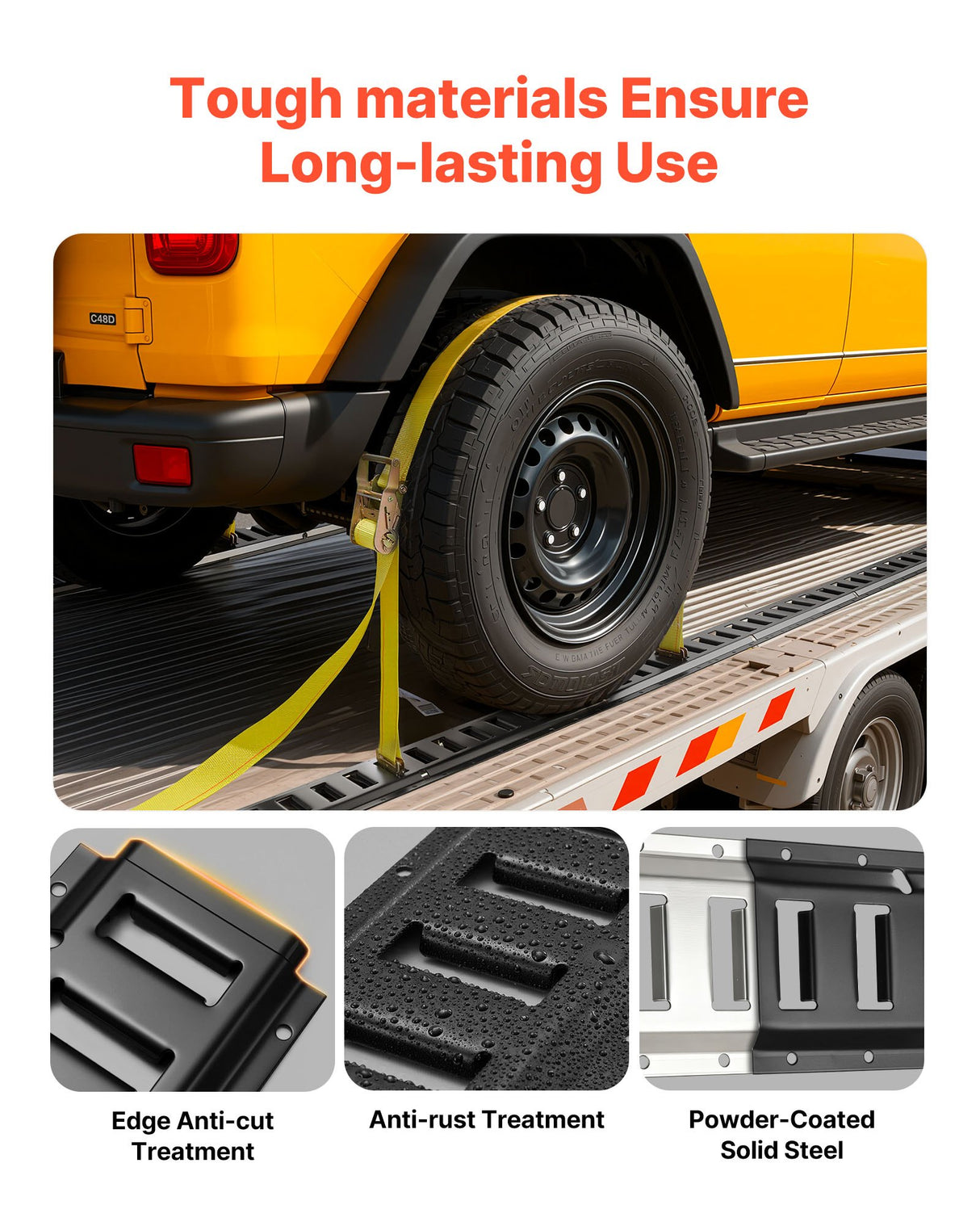 Black E Track Rails – 6 Pack, 5 Ft, 26 Pcs Steel