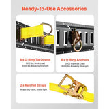 E Track Rails for Trailer – 8 Pack, 1,500 lb Secure