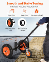 Adjustable Height Trailer Dolly – 1000 LBS, 14 Inch