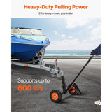 Trailer Mover Dolly – 600 lbs, 1-7/8" Ball, 10" Tires