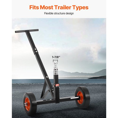 Trailer Mover Dolly – 600 lbs, 1-7/8" Ball, 10" Tires