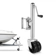 Trailer Jack with Wheel, 2000 lbs Load Capacity, Heavy Duty Swivel Boat Trailer Jack with PP Dual Wheel & Ergonomic Handle, 15-27 Inch Lift Range, Fit for RVs, Boats and Utility Trailers | US