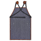 Premium Cowhide Leather Welding Apron – Heat & Flame Resistant with 6 Tool Pockets for Welding, Blacksmithing & Shop Work