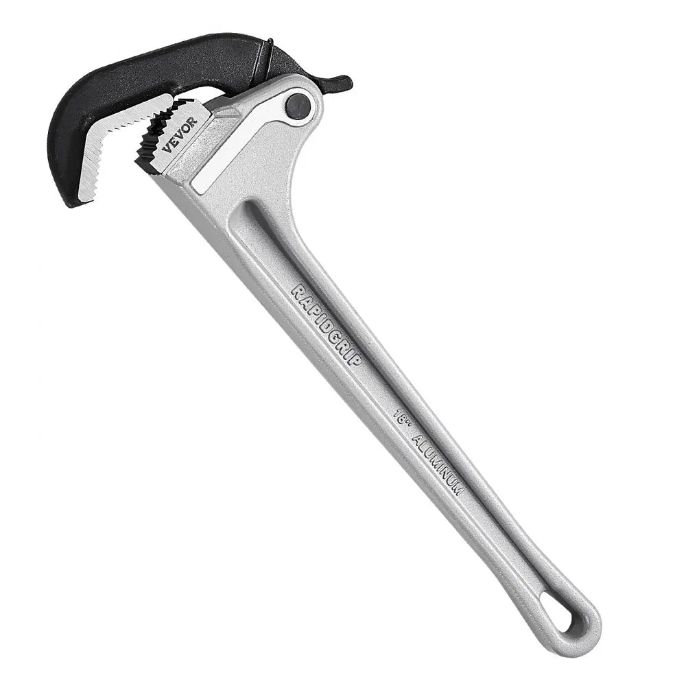 Aluminum Straight Pipe Wrench | Heavy-Duty Adjustable Plumbing Wrench