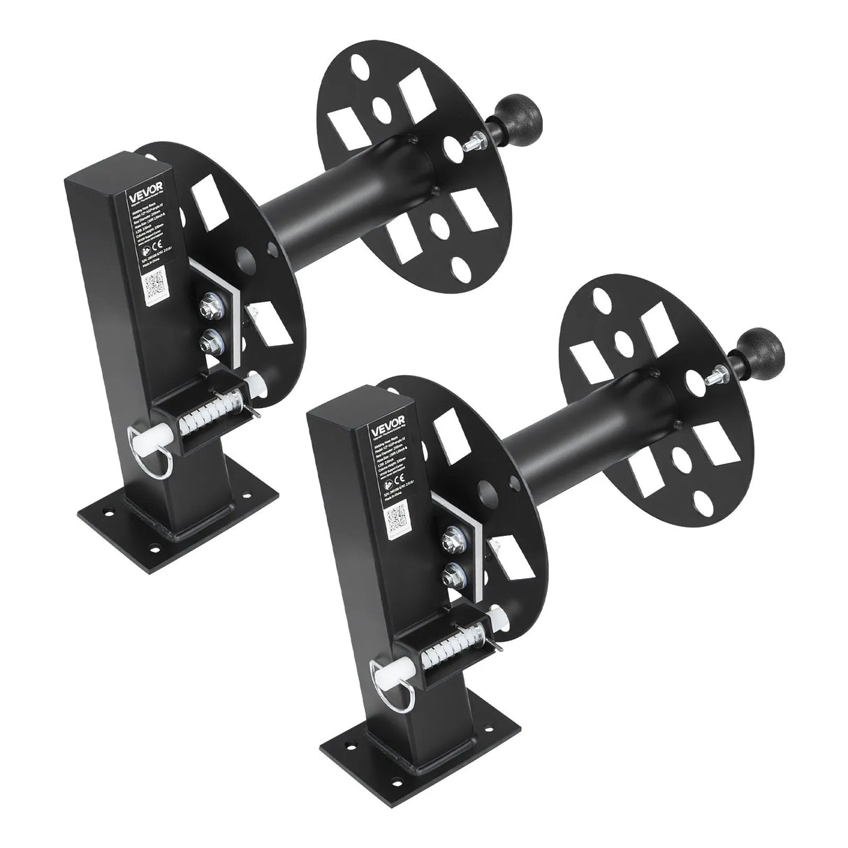 VEVOR Heavy-Duty Welding Cable Reel Set | Dual Powder-Coated Steel Cable Reels | Holds 150 ft 1/0 or 125 ft 2/0 Cable | 2-Pack