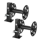 VEVOR Heavy-Duty Welding Cable Reel Set | Dual Powder-Coated Steel Cable Reels | Holds 150 ft 1/0 or 125 ft 2/0 Cable | 2-Pack